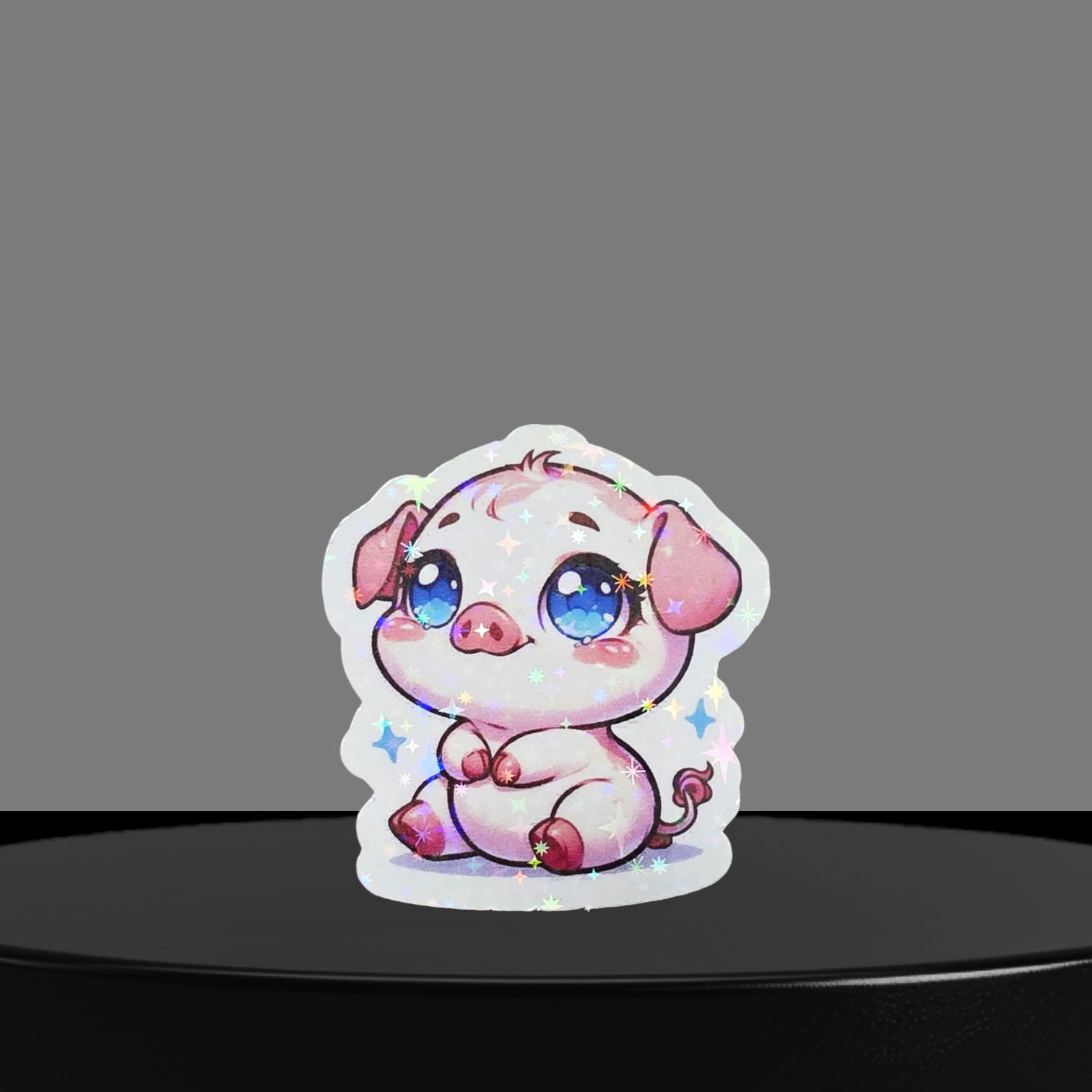 Schwein Glitzer Sticker