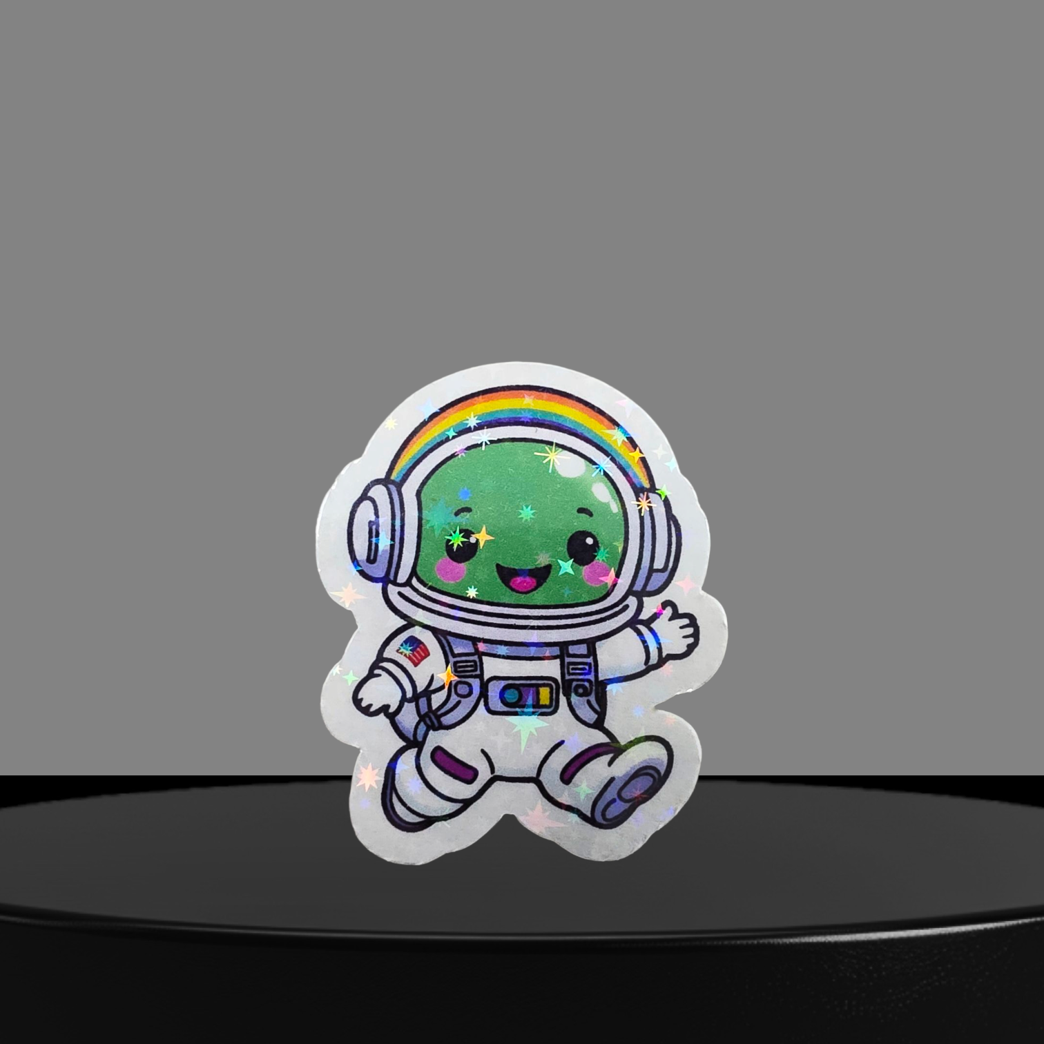 Astronaut Glitzer Sticker