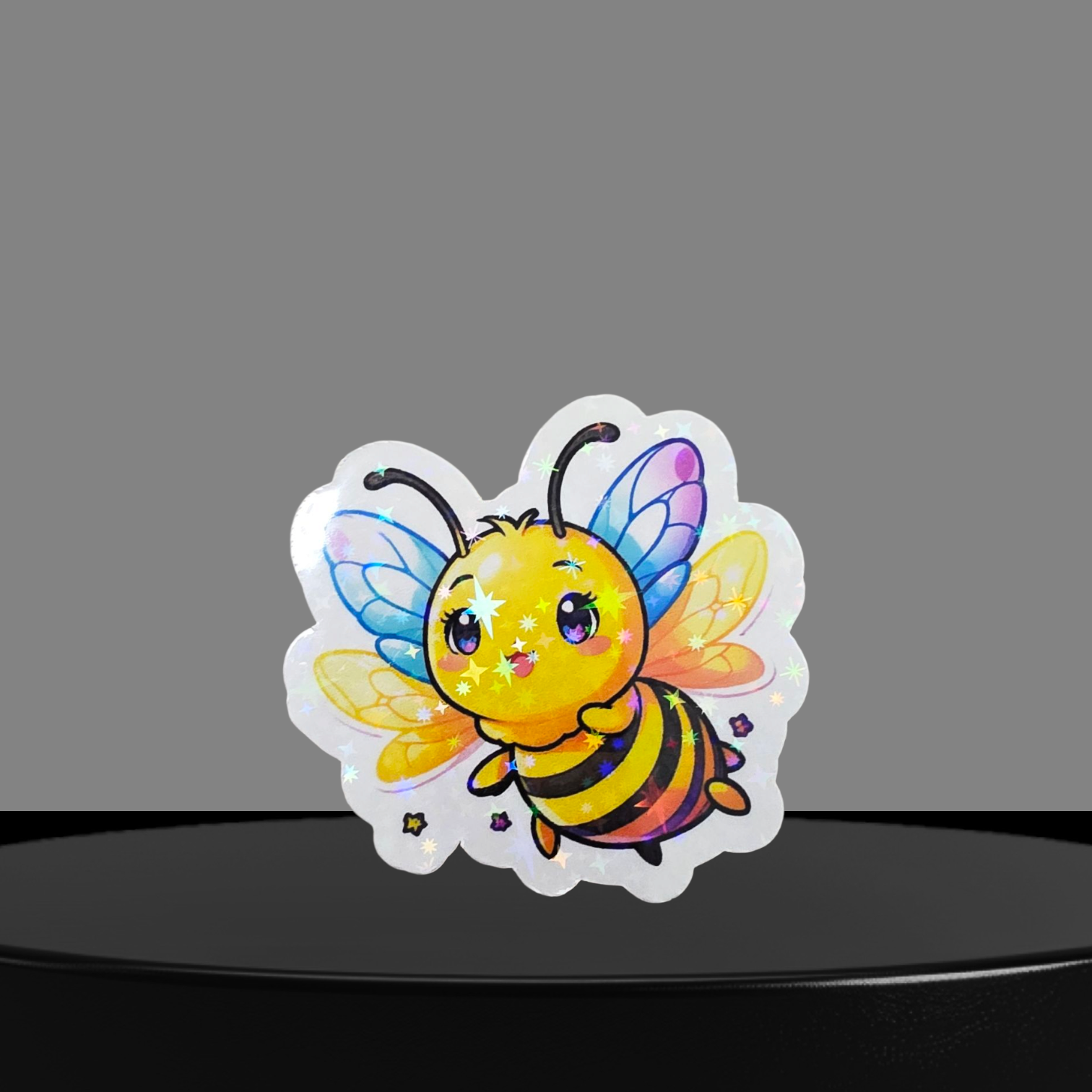 Biene Glitzer Sticker