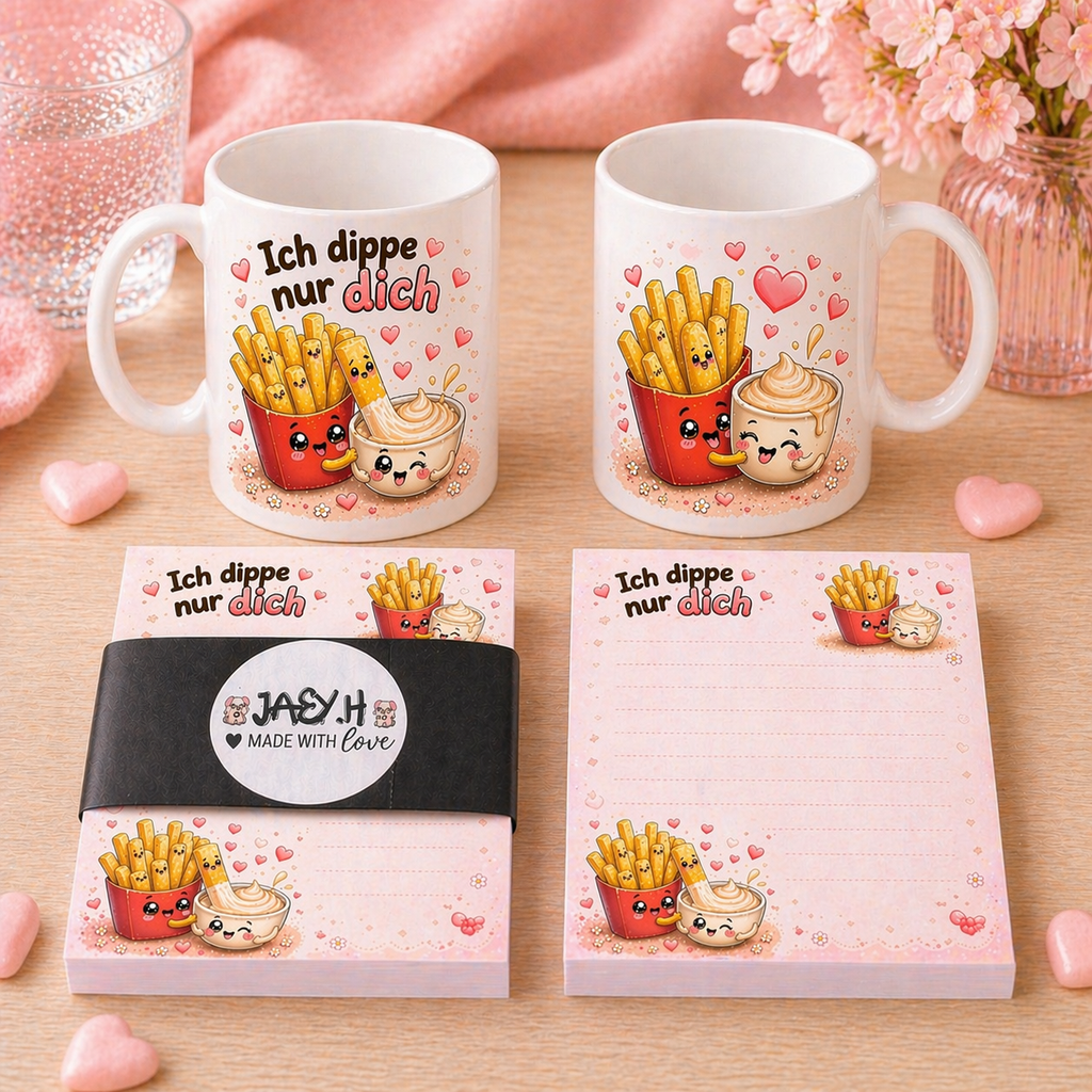 Pommes & Mayo Set / Ich Dippe nur dich.