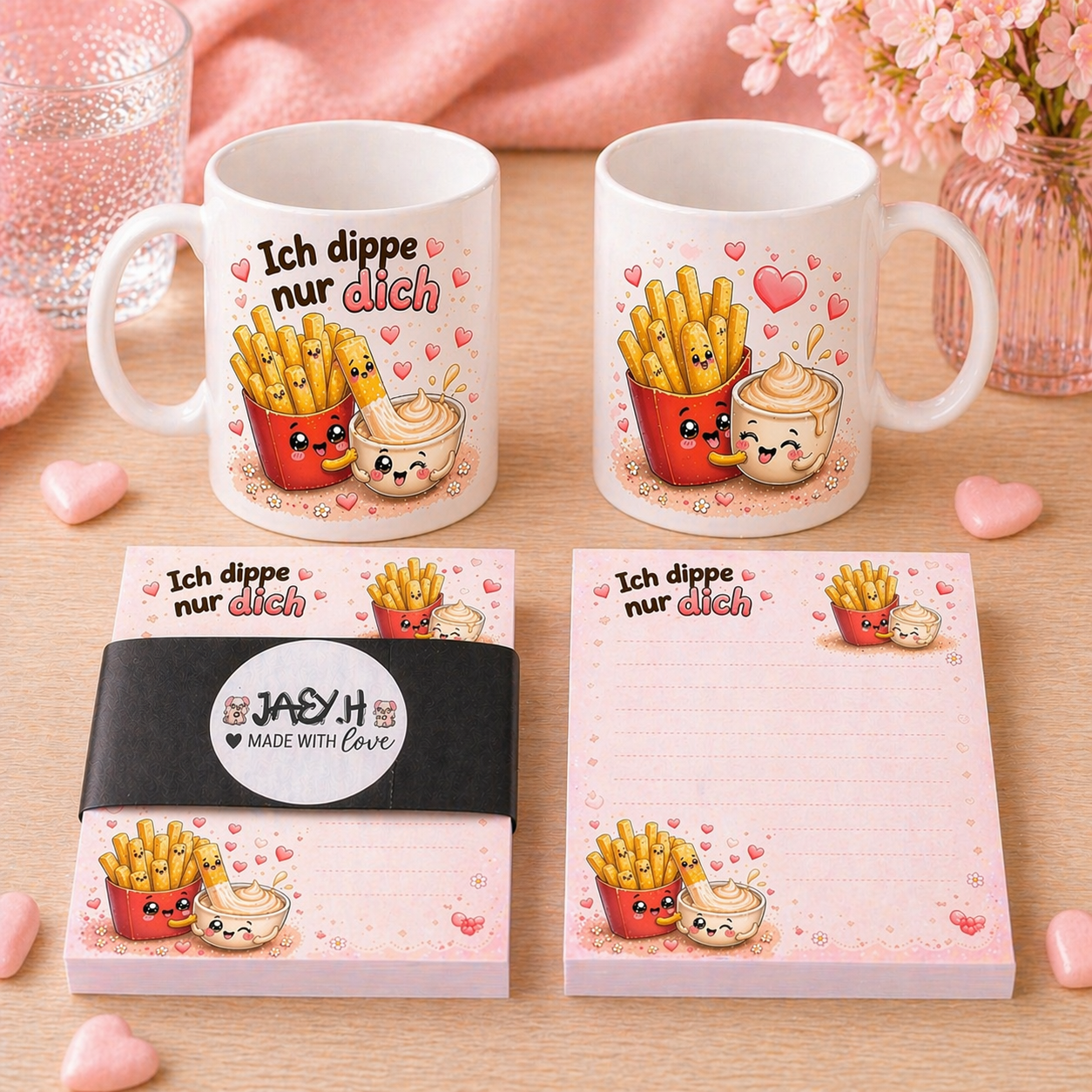 Pommes & Mayo Set / Ich Dippe nur dich.