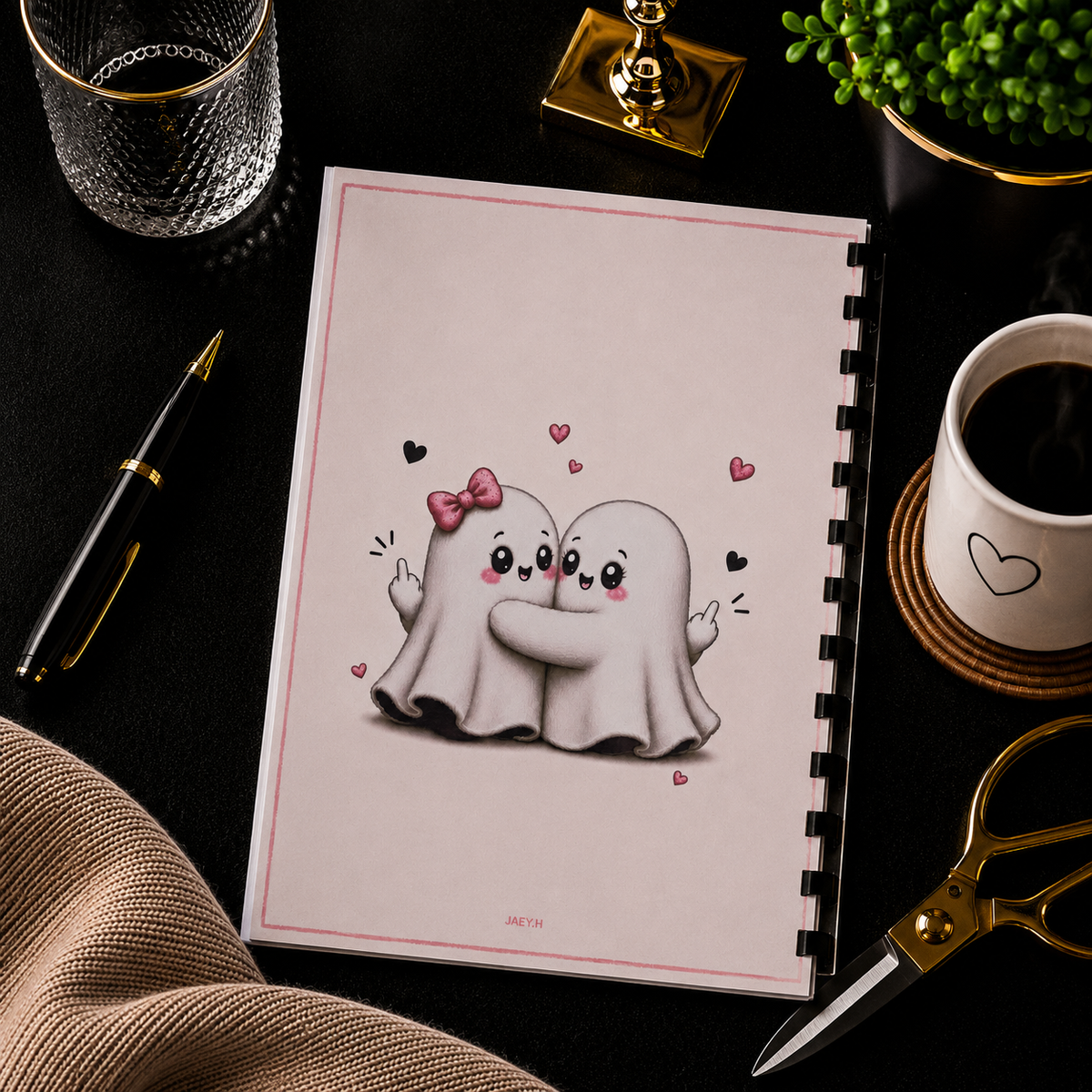 Notizbuch Ghost-Love