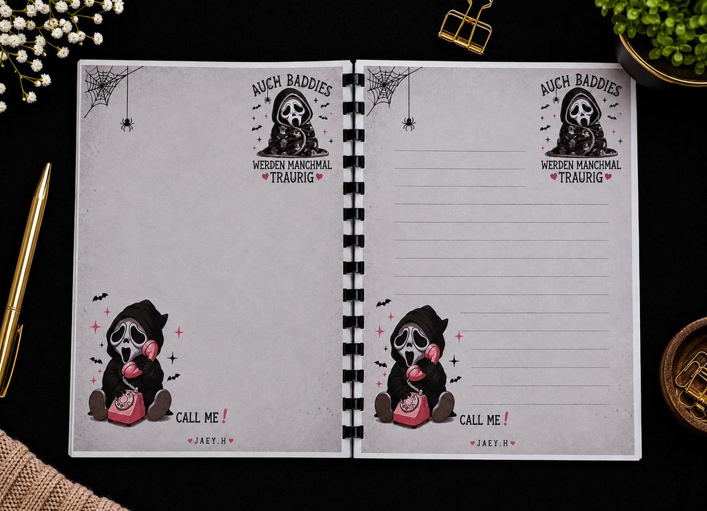 Notizbuch Call me !