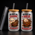 Milchglas Sahne und Kakao